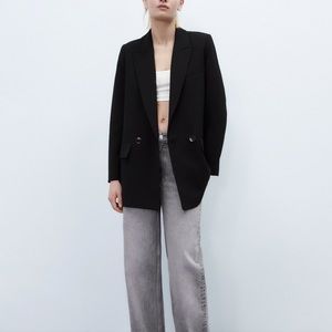 Zara oversized black Blazer M